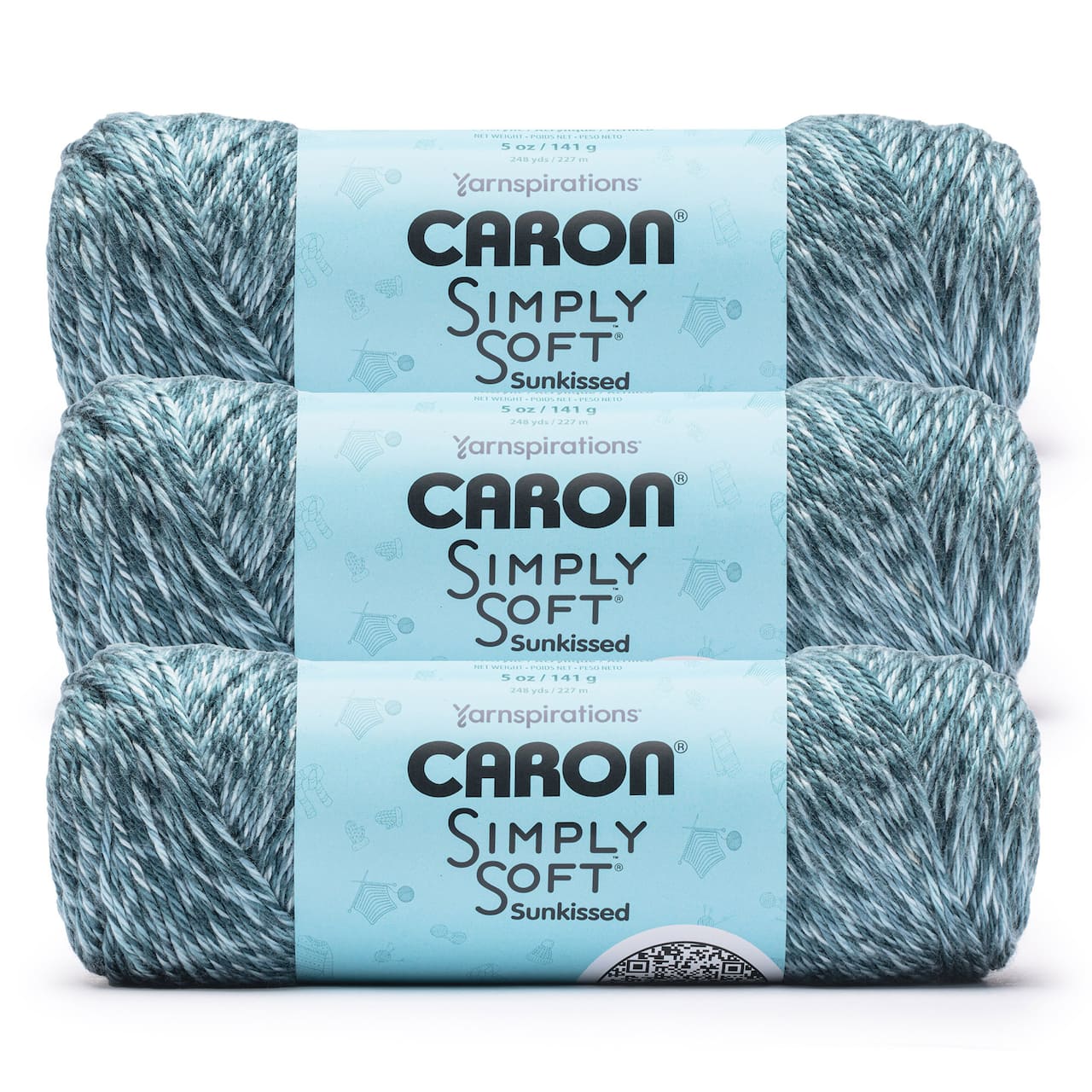 3 Pack Caron® Simply Soft Sunkissed™ Tonal Yarn